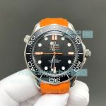 OVS Super Clone Omega Seamaster Diver 300m 8806 Watch Orange Rubber Strap 